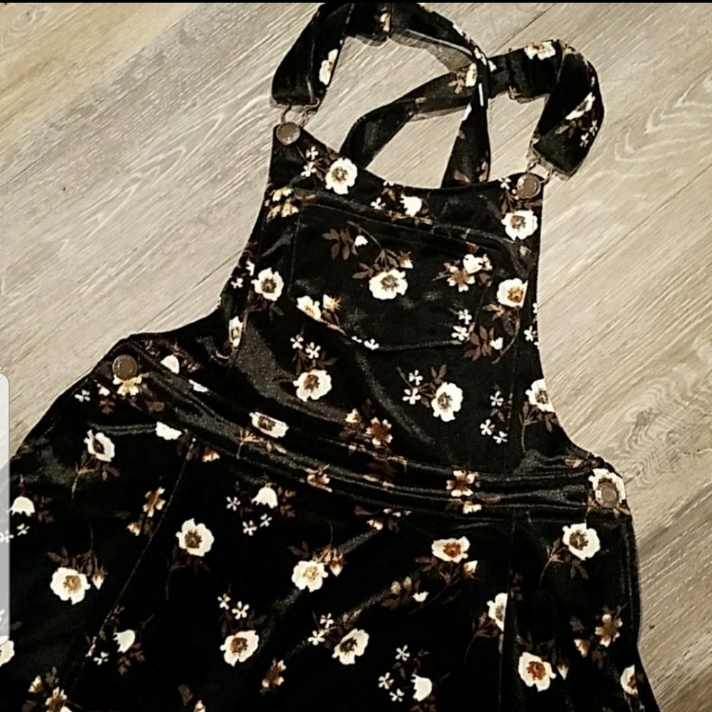 Overall Velvet Dress
